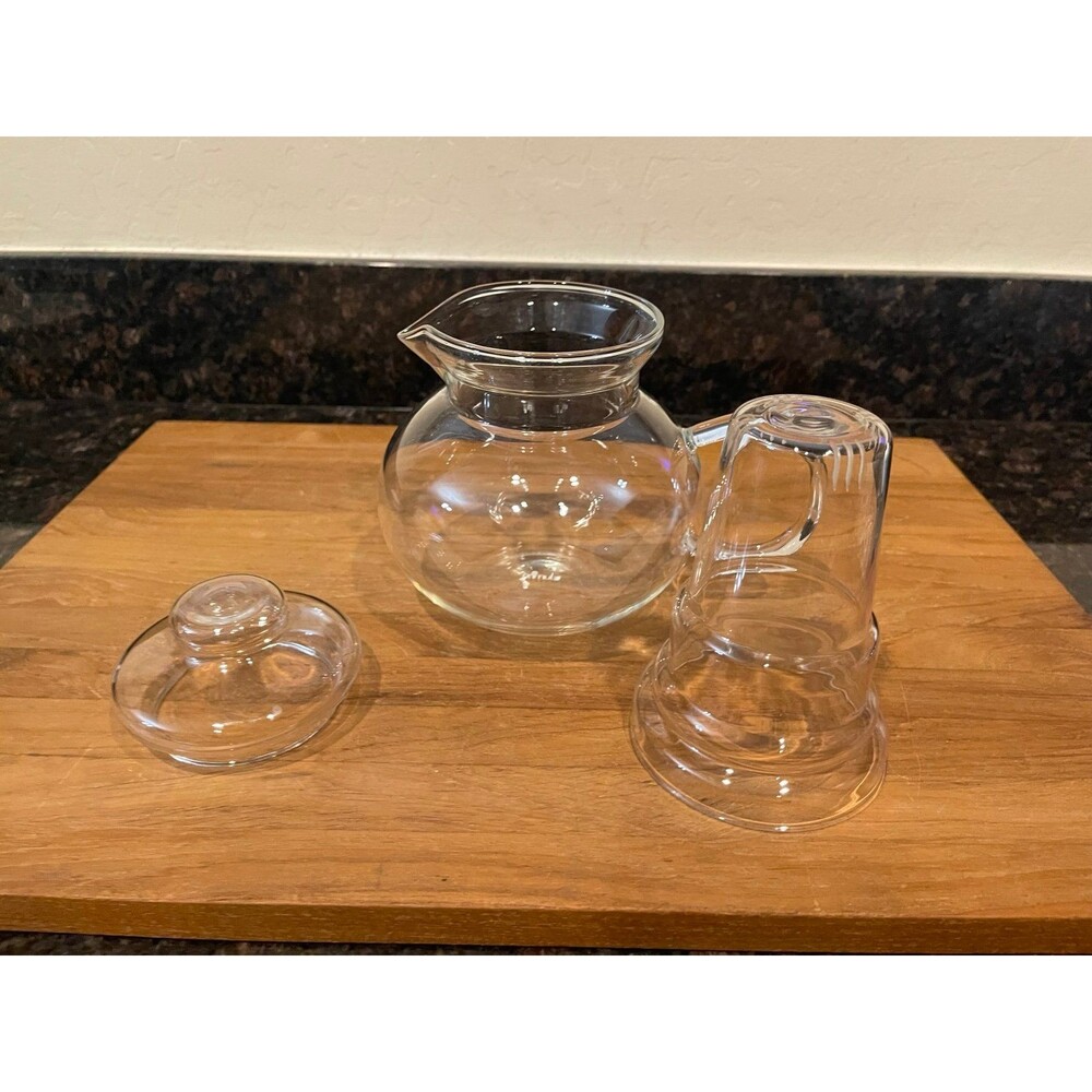 Primula Clear Glass 40 oz Teapot w/ Infuser & Lid - Picture 3 of 8